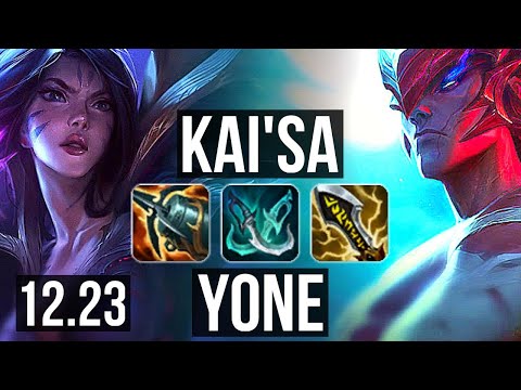 KAI'SA & Nami vs YONE & Pantheon (ADC) | 17/1/3, Legendary, 400+ games | EUW Master | 12.23