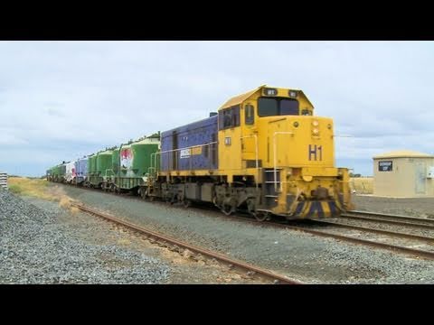 Pacific National Cement Train in Country Victoria  - Railroads and Trains in Australia