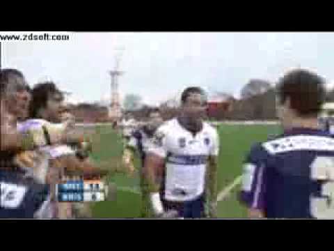 Justin Hodges hit on steve turner vs Melbourne Storm