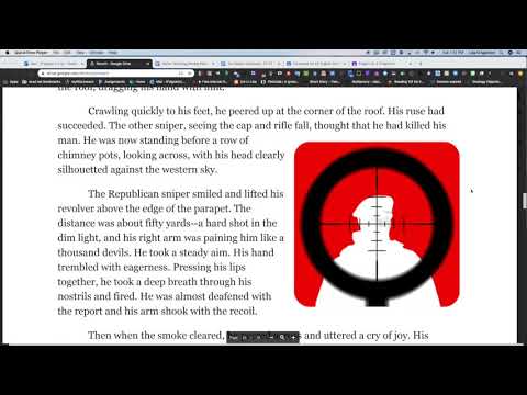 The Sniper Short Story AUDIO