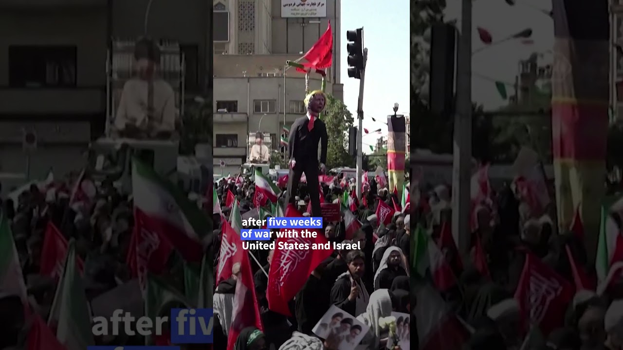 Video | Millions gather for Khamenei funeral procession in Iran | AFP
