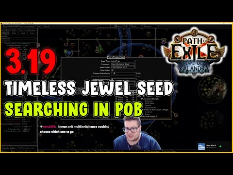 ⚡ POE 3.19 ⚡ Elesshar93 - Timeless jewel seed searching in PoB
