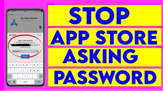 How to Stop App Store asking for password for free Apps iOS 16 |Stop Asking for Password iPhone iPad