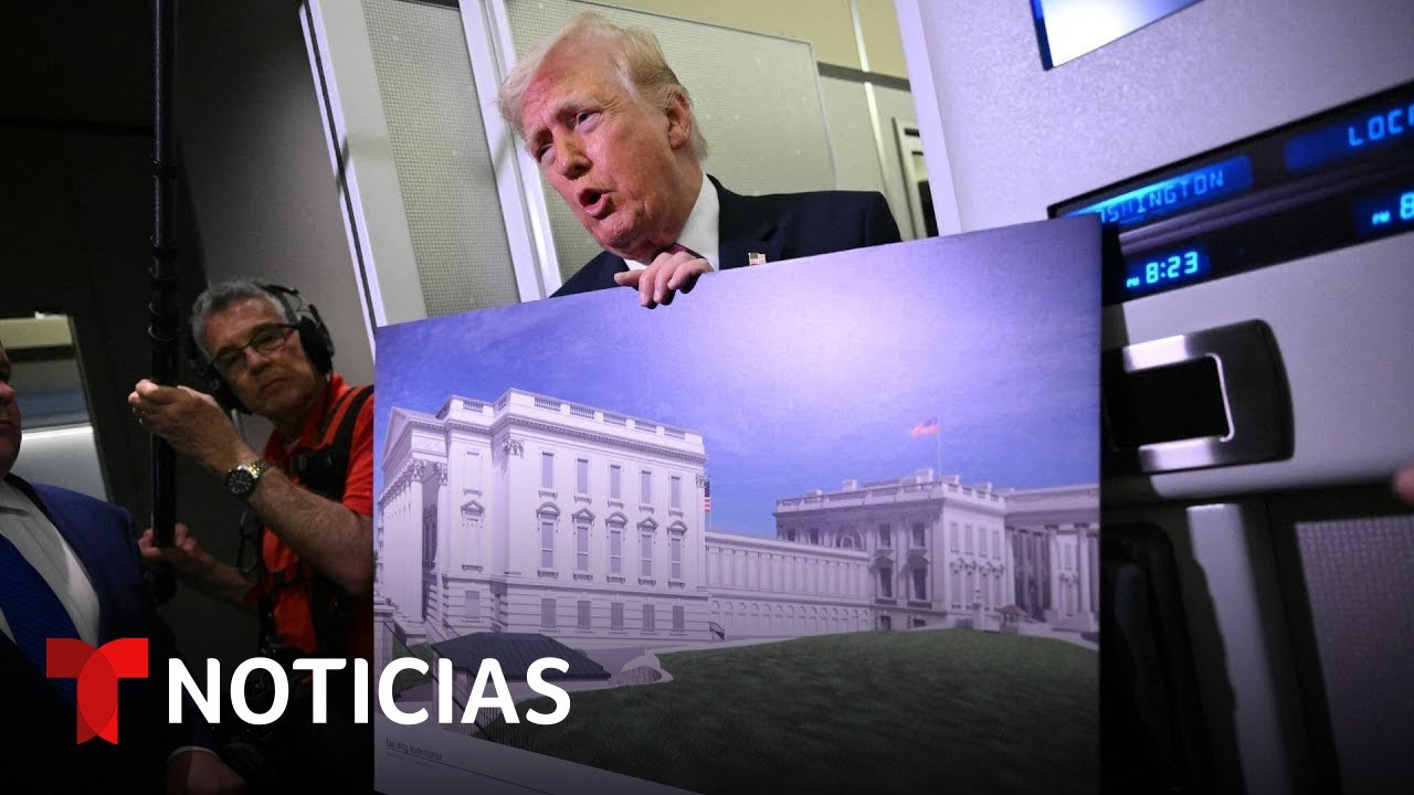 Trump confirma que construirán un búnker militar debajo del nuevo salón de baile de la Casa Blanca