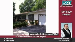 preview picture of video '17 Schaperkoetter Dr Fairview Heights IL'