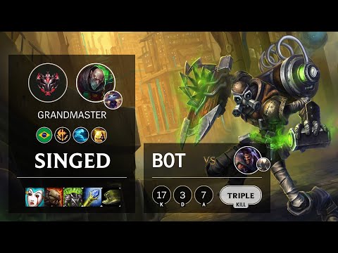 Singed Bot vs Draven - BR Grandmaster Patch 10.22