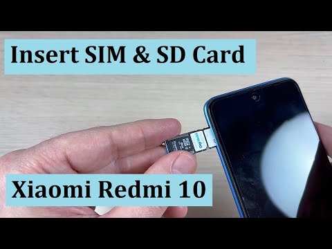 How to Insert (Remove) SIM & SD Memory Card in Xiaomi Redmi 10