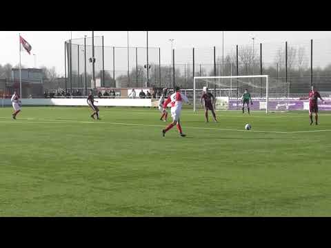 17 feb 2019 UVV 1 - Zwaluwen Utrecht 1 com 5-1 1e Doelpunt Bishoy, assist Younes (1-0)