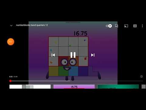 Numberblocks band quarters 0.25-33.25