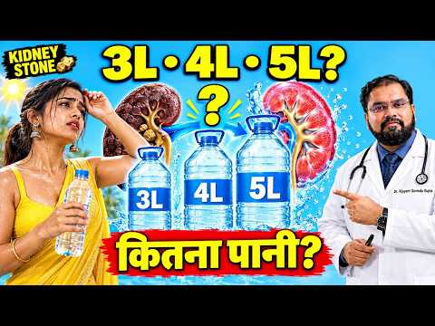 Water Intake for Kidney Stones | 3L, 4L या 5L कितना पानी पिएं?