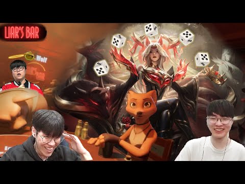 T1 Liar's Bar - When Faker picks his main champion! (w/ Faker, Oner, Wolf, Bang)