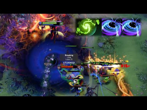 Enigma outplaying Rubick with Refresher Blackhole