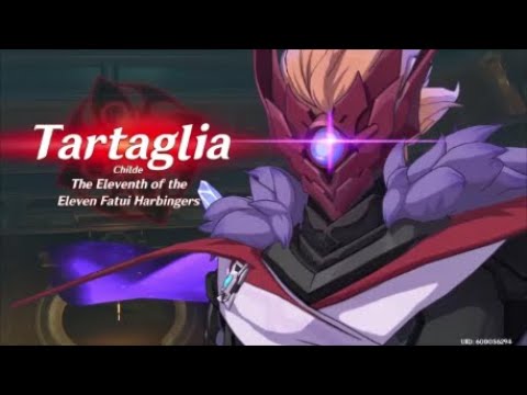 Genshin Impact Tartaglia (Childe) boss fight world level 6 Before nerf