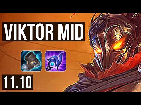 VIKTOR vs XERATH (MID) | 2/0/4, 1.1M mastery | KR Diamond | v11.10