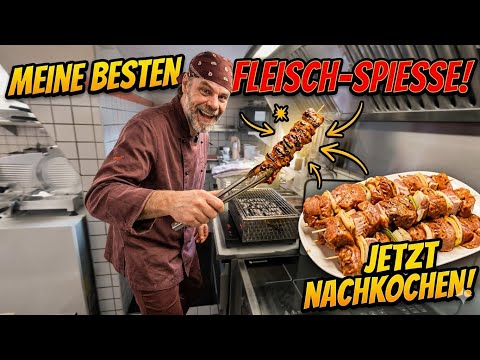 Weihnachtsmarkt-Schaschlik wie vom Imbiss