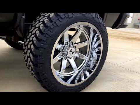 2017 GMC Chevy 2500 lifted 24x14 Hostile Alpha
