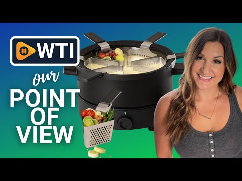 3 in1 Electric Fondue Set by Fondussimo. For Broth - WTI product video review