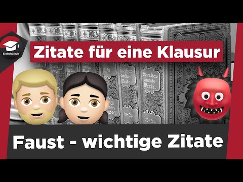 Faust - important quotes for an exam explained - Faust Abitur preparation - Faust summary!