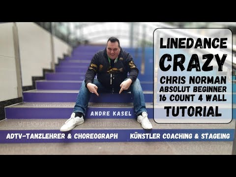 CRAZY - LINEDANCE TUTORIAL  (ABSOLUTE BEGINNER 4W 16 COUNT)