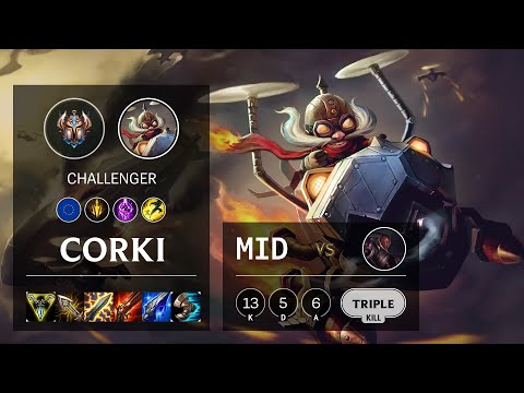 Corki Mid vs Lucian - EUW Challenger Patch 10.18