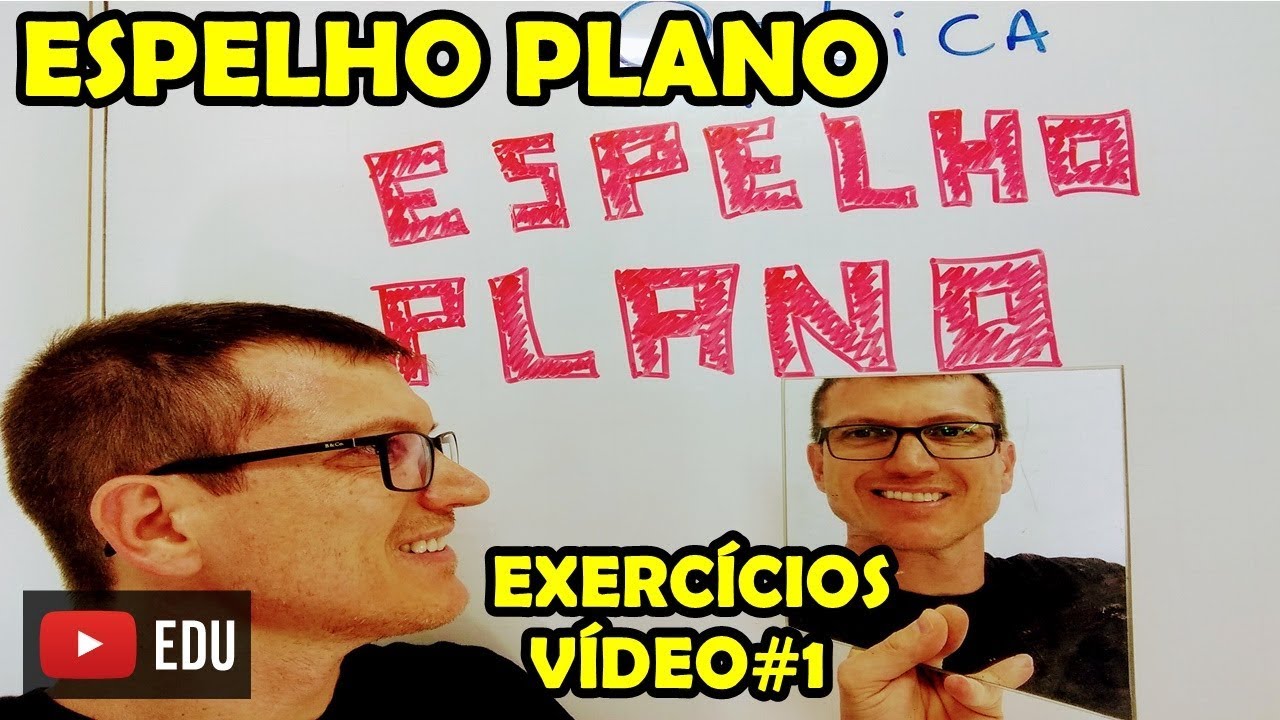 EXERCÍCIOS de ÓPTICA - ESPELHO PLANO - AULA 3 - Prof  Boaro - VÍDEO# 1
