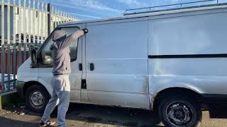 Ford Transit side door attack!