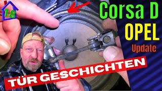 Opel Corsa #15  Türfangband und Lautsprecher tauschen - Türverkleidung demontieren - Statusupdate