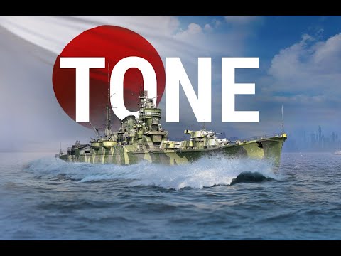 World of Warships playing ranked battle with Tone Tier VIII
