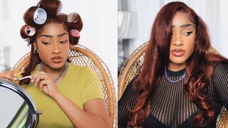 90's blowout bombshell look using velcro rollers | cassiekaygee