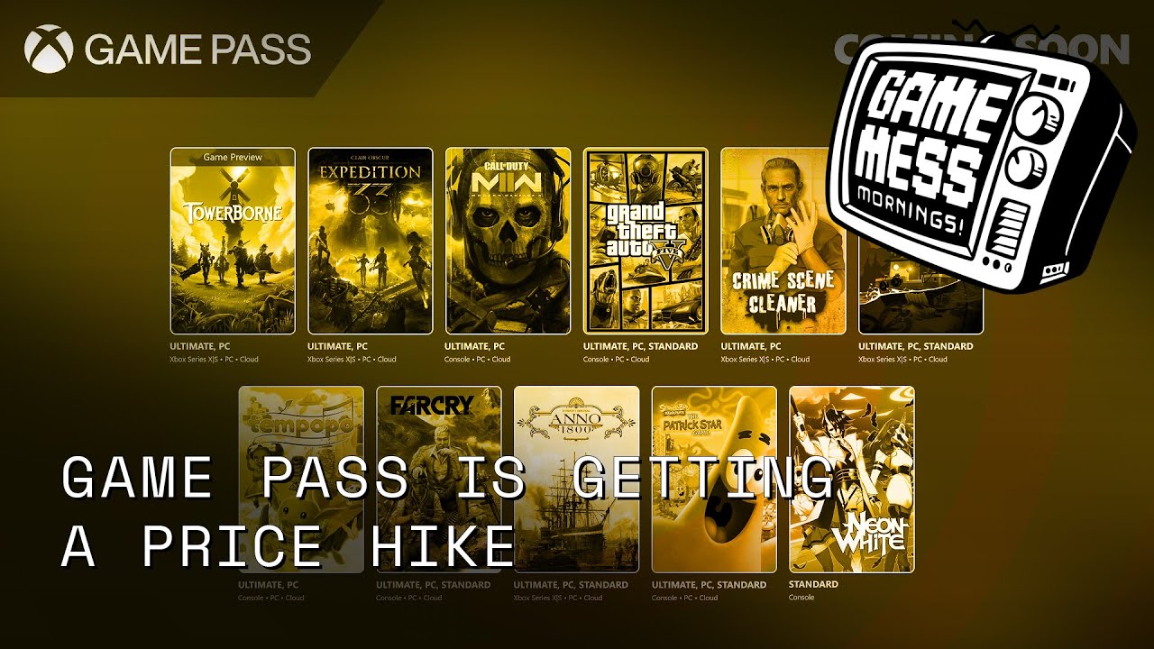 Game Pass Getting a Price Hike | Game Mess Mornings 10/01/25