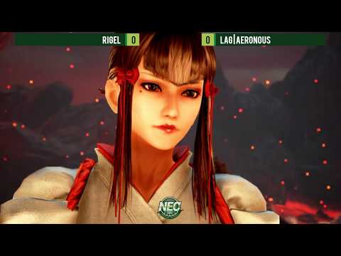 NEC18 - Day 2 - Tekken 7 Pools - RIGEL (Josie) vs LAG Aeronous (Kazumi) [1080p/60fps]