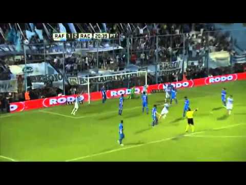 Gol de Anselmo. Rafaela (2--2) Racing. Fecha 8. Primera División 2016