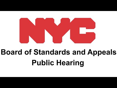 NYC Board of Standards and Appeals Public Hearing, March 3, 2015