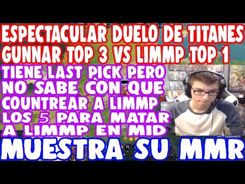 DUELO DE TITANES LIMMP TOP #1 VS GUNNAR TOP #3 VIPER VS INVOKER | DOTA 2