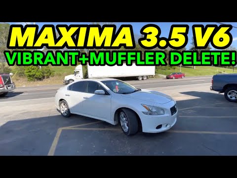 2014 Nissan Maxima 3.5L V6 DUAL EXHAUST w/ VIBRANT RESONATOR & MUFFLER DELETE!
