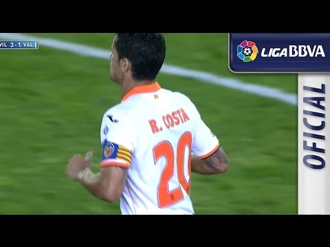 Gol de Ricardo Costa (3-1) en el Villarreal CF - Valencia CF - HD