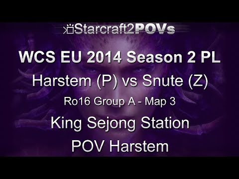 SC2 HotS - WCS EU 2014 S2 PL - Harstem vs Snute - Ro16 Group A - Map 3 - King Sejong - Harstem
