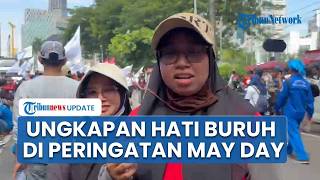 Suara Hati Lia Buruh Perempuan asal Cikarang Bekasi di peringatan May Day Monas Jakarta Pusat