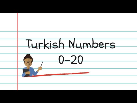 Turkish Numbers | Let's count to 20 | Basic Turkish Lesson for Beginners