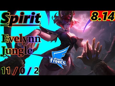 Spirit as Evelynn Jungle - S8 Patch 8.14 - Full Gameplay