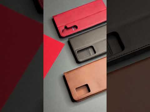 Чехол книга для Samsung Galaxy A16 с отделениями для пластиковых карт и купюр (Premium) Dark Red - фото 1 - id-p2896049268