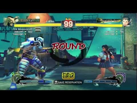 SSF4 AE TFA WeaponsLeft (Zangief) Vs TFA Hornett