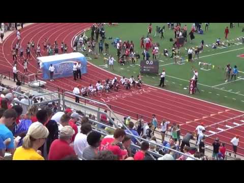 Missouri State Track Championships 4A girls prelim 100 hurdles heat 1