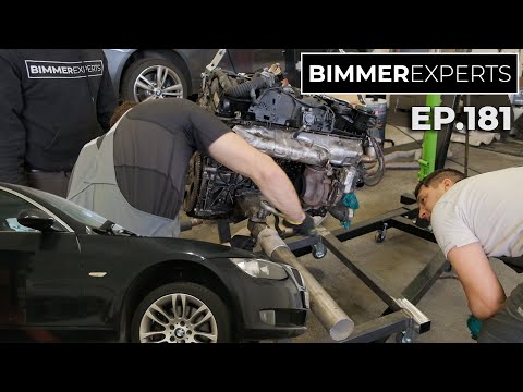 Bimmer Experts, Ep.181 - Kavics a 35i motorjában? Olajban fürdő 30d N57 motor / motorforgató építés