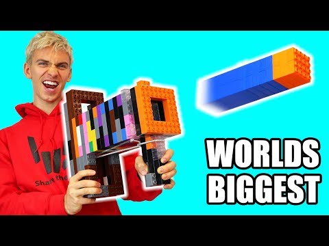 WORLDS BIGGEST LEGO NERF GUN!! Video
