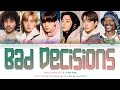BTS, Benny Blanco, Snoop Dogg - 'Bad Decisions' Lyrics (Color Coded_Eng)