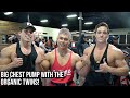 BIG CHEST PUMP WITH THE ORGANIC TWINS!