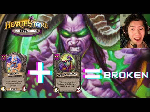 ILLIDAN + TARECGOSA = BROKEN - Hearthstone Battlegrounds