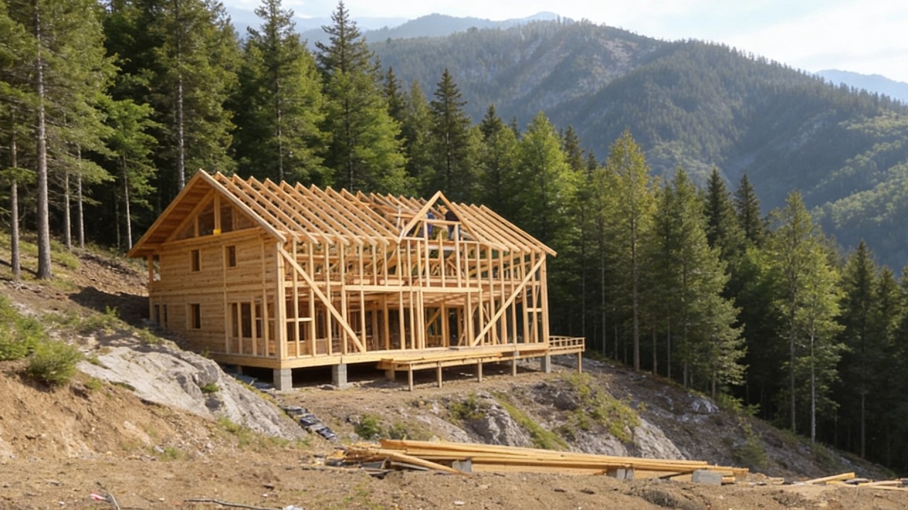 Building a Dream Chalet in the Forest — Timber Frame in 90 Days | Part 1