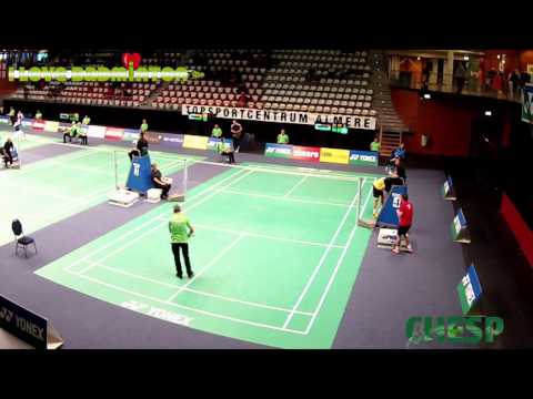 Yonex Dutch Open 2015 R1 MS Vincent de Vries - Birger Abts